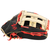 SSK ZSLOW DIMPLE 13” Slowpitch Softball Glove ZSD-1300BLKCMLRED3