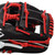 SSK Z9 Maestro 11.75" Infield Baseball Glove Z9-1175BLKRED1