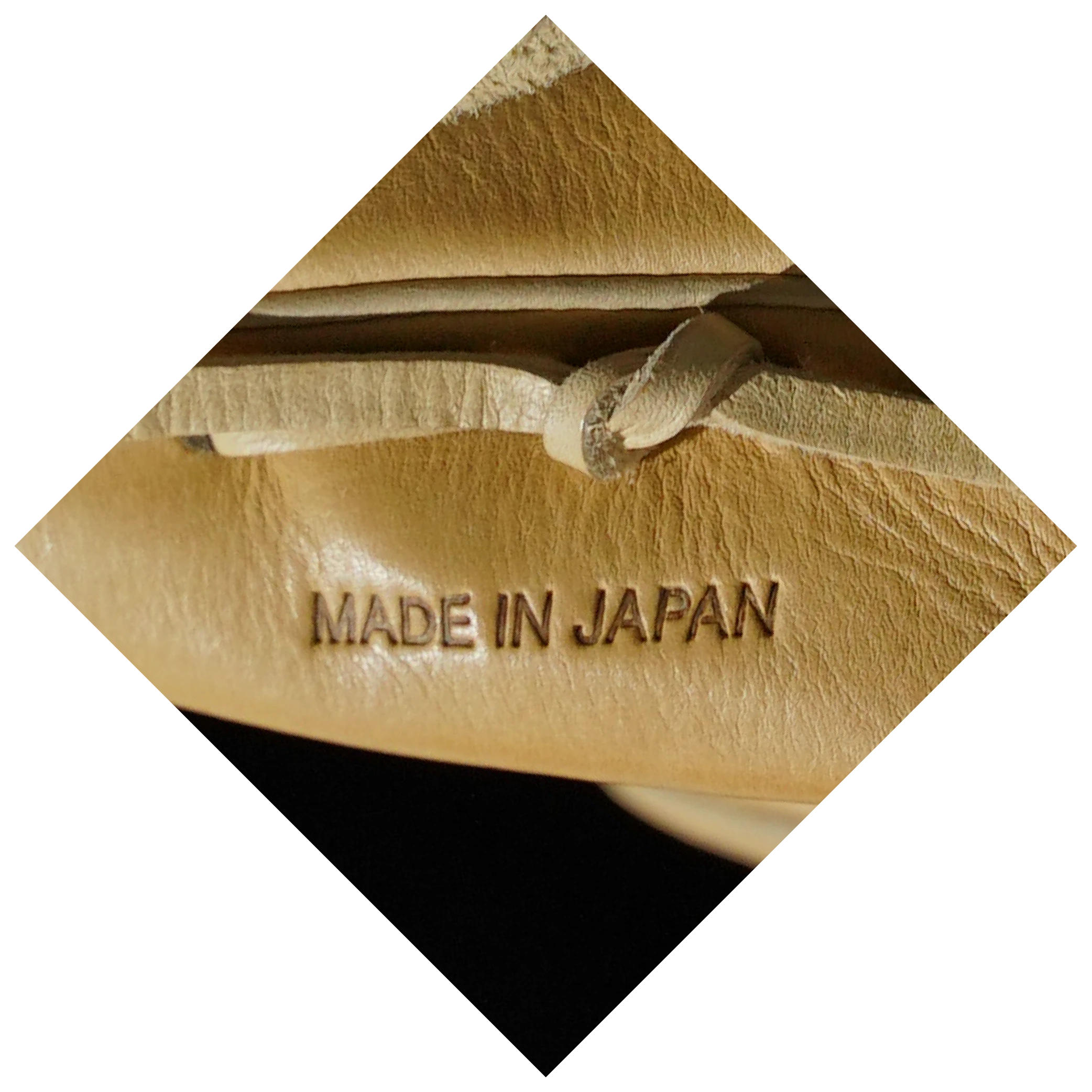 Made in Japan leather detail