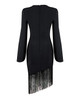 FIGARO BANDAGE FRINGE DRESS