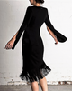 FIGARO BANDAGE FRINGE DRESS