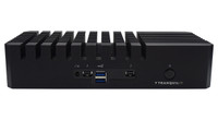 Tranquil IT Fanless NUC designed for efficient cooling. The front includes multiple ports: a USB 3.0, a USB Type-C. Tranquil IT Fanless NUC designed for efficient cooling. The front includes multiple ports: a USB 3.0, a USB Type-C.
