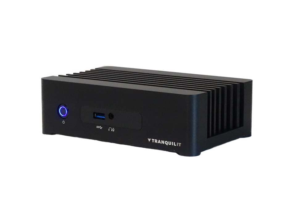 Tranquil IT Fanless NUC designed for efficient cooling.