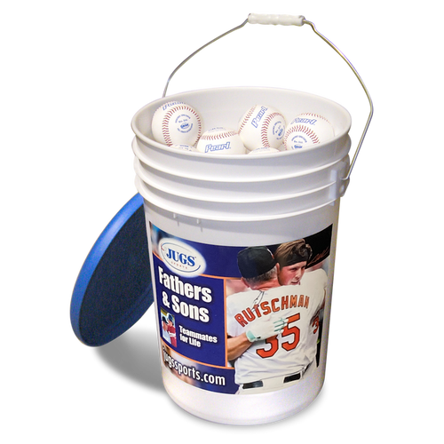 Bucket of JUGS Pearl® Baseballs