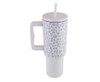 1200ml Leopard Print Travel Mug - GSR - P2718W