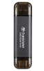 Transcend ESD310C, 512 GB, USB Type-A to USB Type-C, USB 3.2 Gen 2x2, 1050 MB/s, Black