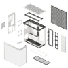Aerocool HAVN HS 420 Base Edition White EATX case - Supports up to 11 fans - 4x 3.5'' or 8x 2.5'' - 420mm Radiator. 