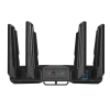 ASUS ROG Rapture GT-BE98, Wi-Fi 7 (802.11be), Quad-band (2.4 GHz / 5 GHz-1 / 5 GHz-2 / 6 GHz), Ethernet LAN, Black, Tabletop router