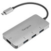 Targus - USB-C 4 Port Hub AL Case, Turn one USB-C Port into 4 USB-A 3.0 Ports, Supports up to 5Gbps Data Transfer rate p - TAR - ACH226EU-TAR