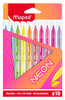 MAPED Neon Fine Liner Graph Pep's 0.4mm 6's-749160