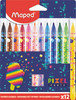 MAPED Pixel Felt Tip Pens 12's-845413