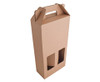 Kraft Double 750ml Wine Bottle Gift Box - GSR -P2798N Kraft Double 750ml Wine Bottle Gift Box - GSR -P2798N