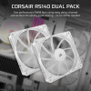 Corsair RS140, Fan, 14 cm, 330 RPM, 1700 RPM, 36 dB, 95.5 cfm Corsair RS140, Fan, 14 cm, 330 RPM, 1700 RPM, 36 dB, 95.5 cfm