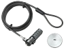 RCT 4-digit combination universal notebook security lock with interchangeable lock heads and K slot adaptor kit