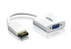 Aten Displayport/VGA adapter, DisplayPort Male, VGA HDB-15 Female, Male/Female, White