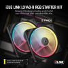 Corsair iCUE LINK LX140-R RGB, Fan, 14 cm, 2000 RPM, Black