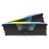 CORSAIR VENGEANCE RGB 128GB (2 x 64GB) DDR5 6400 CL42-52-52-104 1.35V Intel XMP Memory - BLACK CORSAIR VENGEANCE RGB 128GB (2 x 64GB) DDR5 6400 CL42-52-52-104 1.35V Intel XMP Memory - BLACK