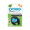 DYMO LETRATAG TAPE 12MMX4M BLACK ON CLEAR-DS0721530