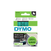DYMO D1 Labelling Tape -  Removable Polyester - Black on Green - 9mmx7m-DS0720740