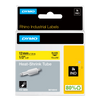 DYMO D1 Labelling Tape - Heat Shrink Tube - Black on Yellow - 12mmx1.5m-DS18056
