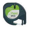 DYMO LetraTag Tape -  Paper - Black on White - 12mmx4m-DS0721510