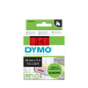 DYMO D1 Labelling Tape -  Removable Polyester - Black on Red 24mmx7m-DS0720970