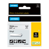 DYMO D1 Labelling Tape - Vinyl - Black on White - 19mmx5.5m-DS18445
