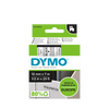 DYMO D1 Labelling Tape - Removable Polyester - Black on Clear - 12mmx7m-DS0720500