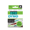 DYMO D1 Labelling Tape -  Removable Polyester - Black on Green 19mmx7m-DS0720890
