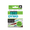 DYMO D1 Labelling Tape -  Removable Polyester - Black on Green 19mmx7m-DS0720890
