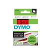DYMO D1 Labelling Tape -  Removable Polyester - Black on Red - 19mmx7m-DS0720870