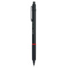 rOtring Rapidpro Matte Black Ball Pen Medium - Blue Ink-R1904292