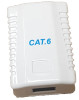 RCT CAT6 SINGLE PORT WALL BOX