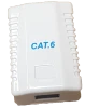 RCT CAT6 SINGLE PORT WALL BOX