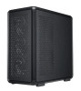 Cooler Master MasterFrame 600, Midi Tower, PC, Black, ATX, ITX, micro ATX, Aluminium, SGCC, Tempered glass, 19 cm