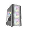 Cooler Master MasterBox 600 White, Desktop, PC, White, ATX, EATX, ITX, micro ATX, Plastic, Steel, Tempered glass, Multi