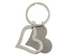 Dual Heart Keyring  - GSR - KEY46