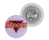 Lapel Badge Pin Clip - STD Size (30mm x 30mm) - GSR - LAPEL-P_30x30Rd