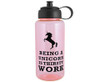 1 Litre Unicorn Water Bottle - GSR - P2513U