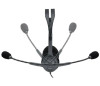 Logitech H110 Stereo Headset, Wired, Office/Call center, 20 - 20000 Hz, 74 g, Headset, Grey