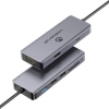 Volkanox Core Interface Series Usb Type C - Hdmi + Vga 3xusb + Card Reader + Audio + Pd - VK20140BK-KOL-KOL