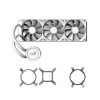 Aerocol Abyss L360 White - 360mm ARGB Liquid Cooler - Intel LGA1851/LGA1700   - AMD AM4/AM5. 