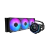 Cooler Master MasterLiquid Atmos II 360 LCD Black, Liquid cooling kit, 12 cm, 322.8 m³/h, Black