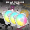 Corsair RS120 ARGB, Fan, 12 cm, 420 RPM, 2100 RPM, 36 dB, 72.8 cfm
