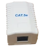 RCT CAT5E - SINGLE PORT WALL BOX