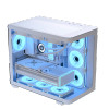 Aerocool P500C White Mid tower case - Includes 120mm ARGB Fan x 4 and 4-port ARGB control hub - ATX - 3x 2.5'' or 2x3.5'' - 360m