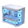 Aerocool P500C White Mid tower case - Includes 120mm ARGB Fan x 4 and 4-port ARGB control hub - ATX - 3x 2.5'' or 2x3.5'' - 360m