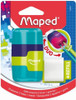 MAPED Duo Connect Soft Touch 2-Hole Sharpener and Eraser