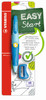 STABILO EASYergo 3.15 Ergonomic Mechanical HB Pencil & Sharpener - Left-handers:  Light Blue/Dark Blue Card 1's-B-46867-10