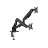 BRACKET 17'' - 32'' dual monitor mount; gas spring; up to 9Kg's